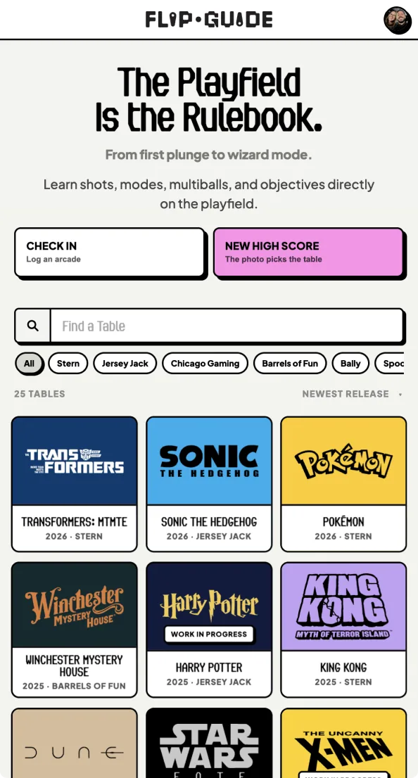 FlipGuide app screen: creator view