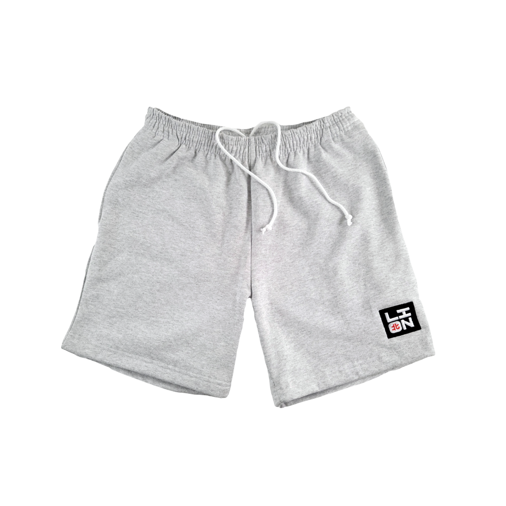 Grey logo shorts