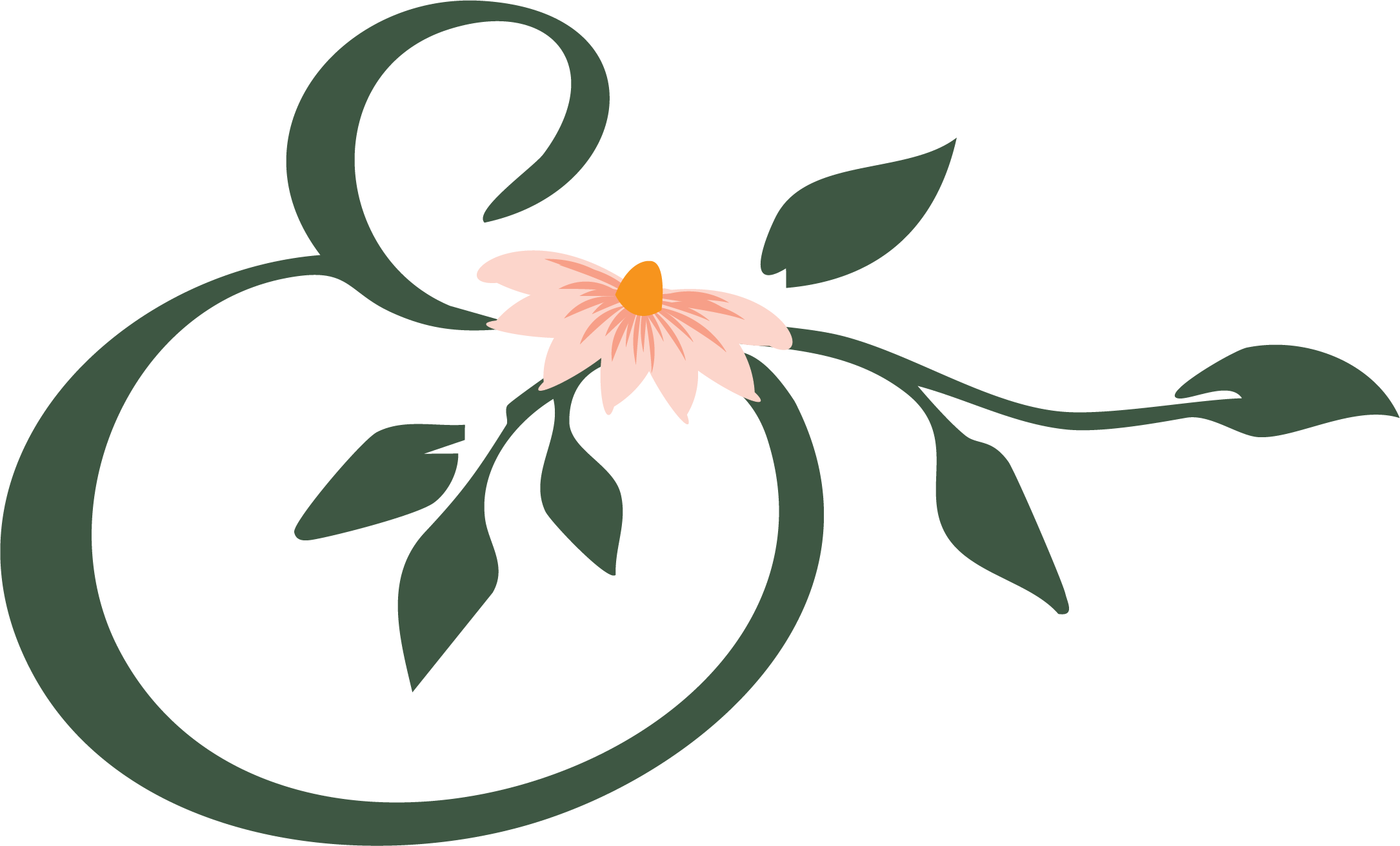 Willow & Oak botanical ampersand mark