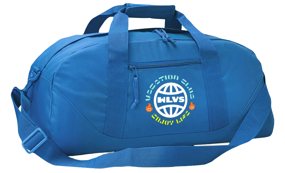 Blue wlvs duffel bag